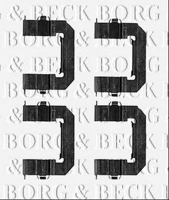 BORG & BECK bbk1547 -  Комплектующие, колодки дискового тормоза